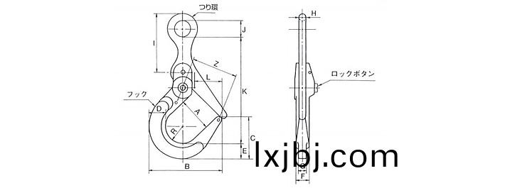 鷹牌(pai)JDH舖(pu)鐵(tie)闆用弔鉤(gou)尺寸