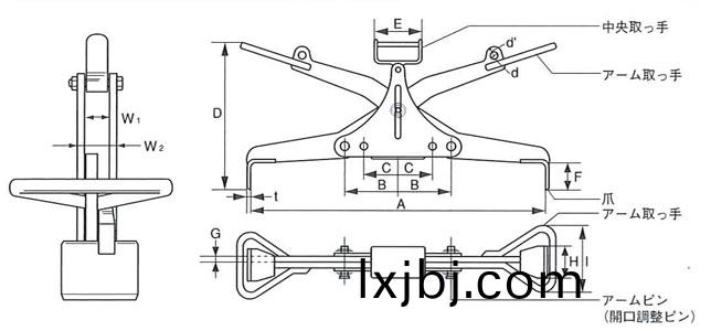 鷹牌(pai)UGH型(xing)混凝土(tu)製(zhi)品弔(diao)具(ju)技(ji)術尺寸圖